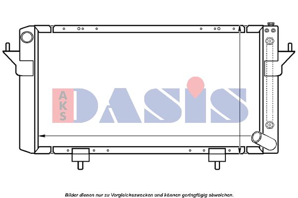 AKS DASIS radiatorius, variklio aušinimas 370053N